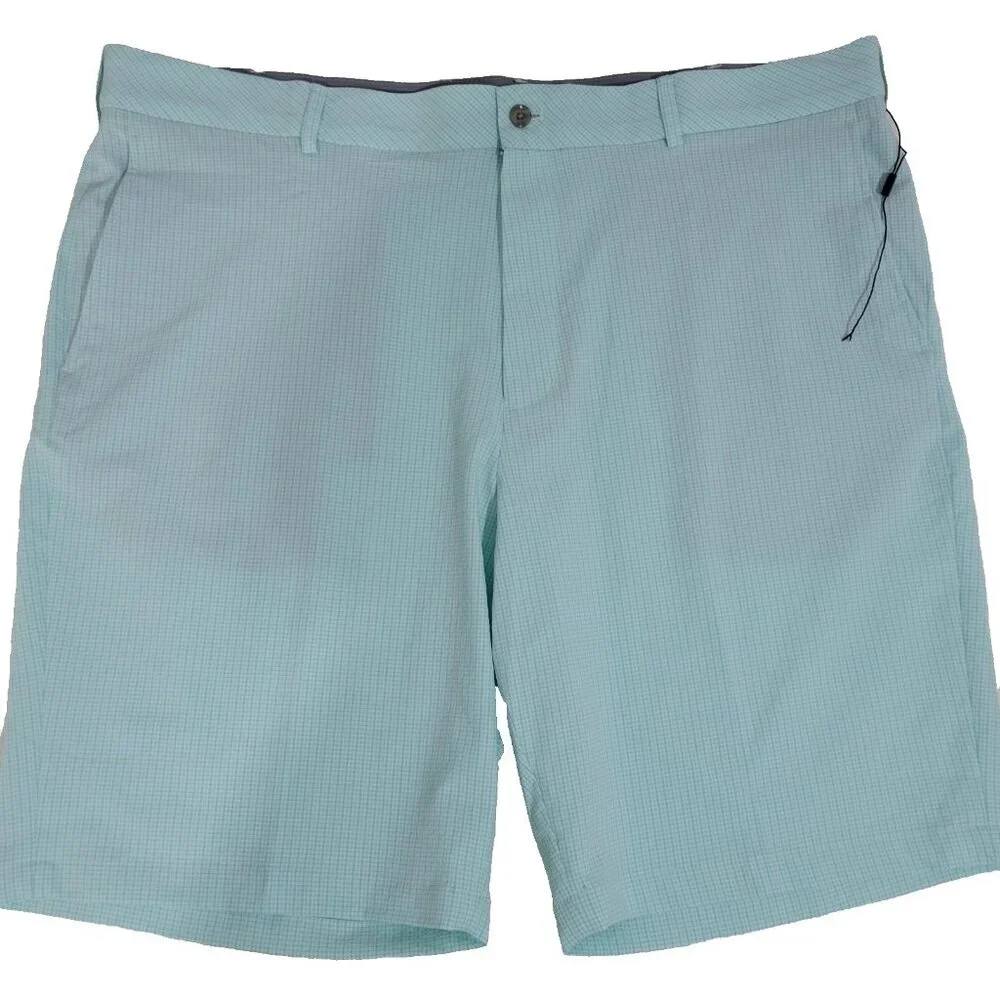 Walter Hagen Shorts Men‎ Size 42 Seersucker Golf Gripper Stretch Waistband Green